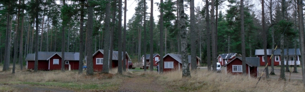 Swedish falu red holiday huts